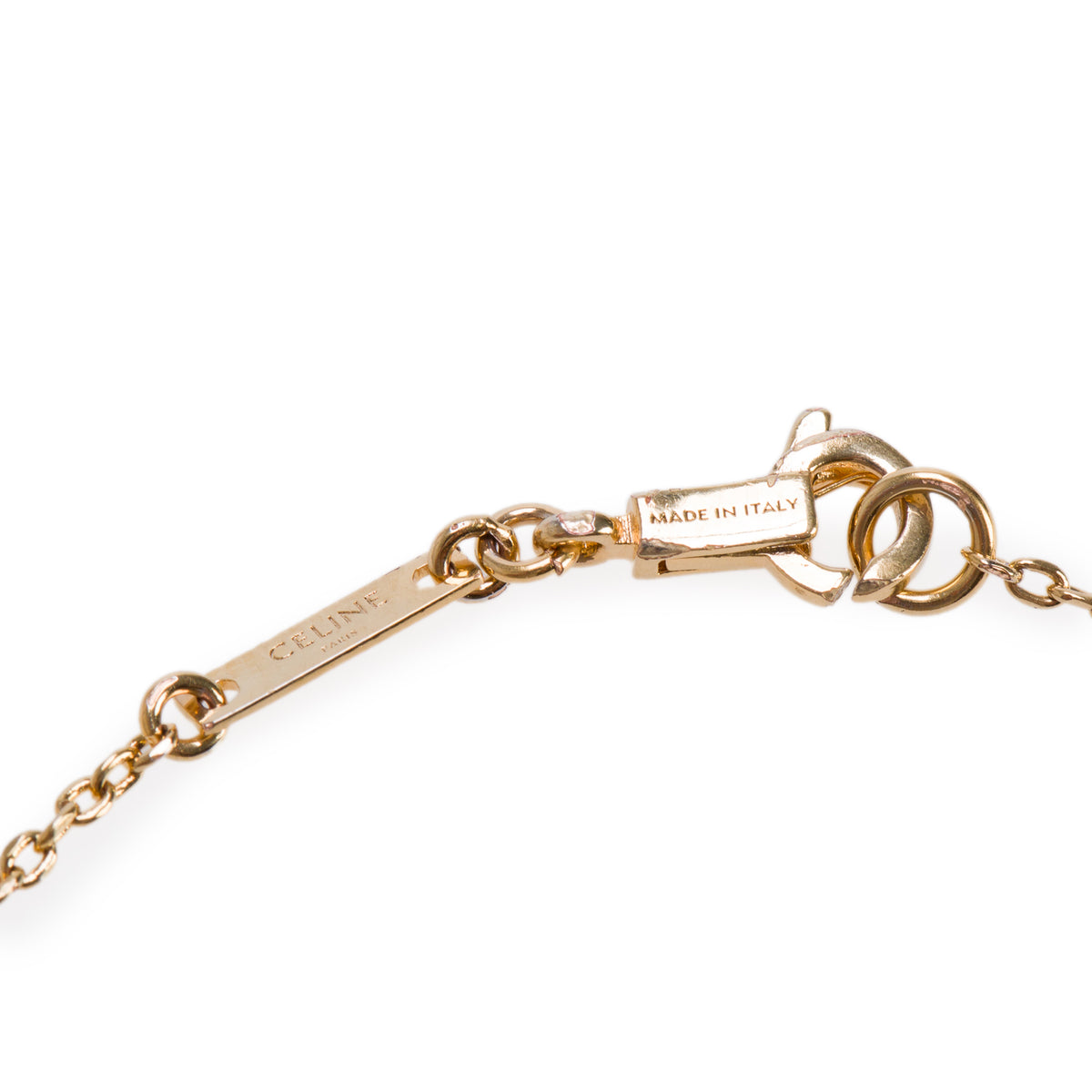 Celine Gold-Plated Brass Mini Triomphe Bracelet w/ Box