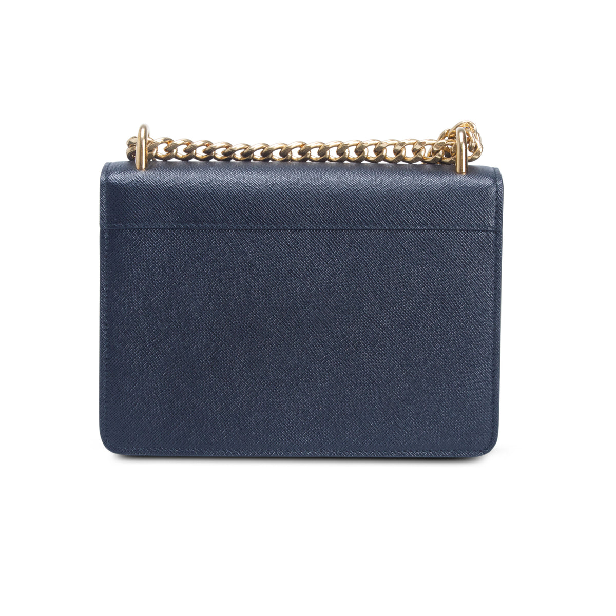 Prada Black Saffiano Chain Shoulder Bag w/ Authenticity Card