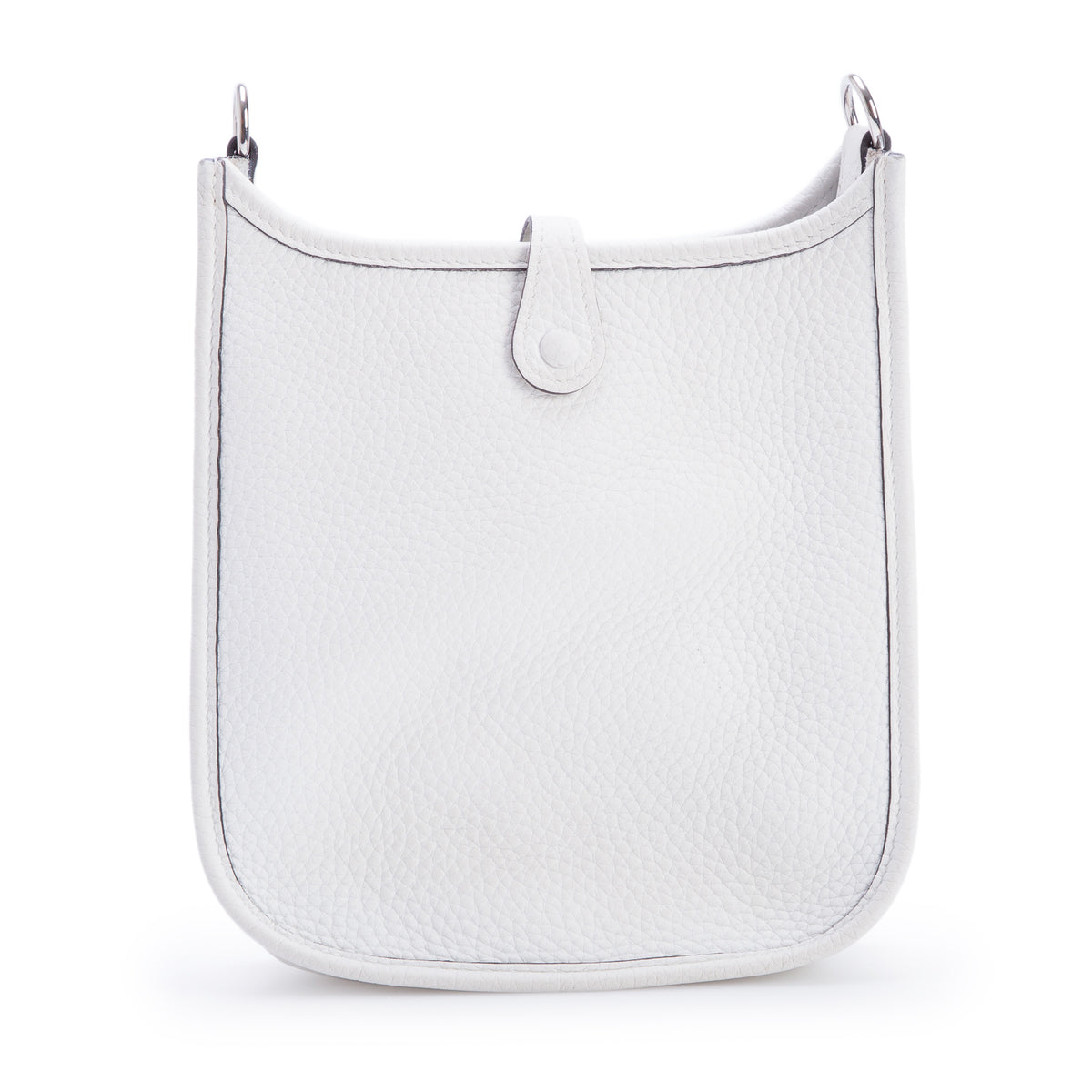 Hermes 2025 Blanc Taurillon Clemence Amazone Evelyne TPM 16 w/ Box