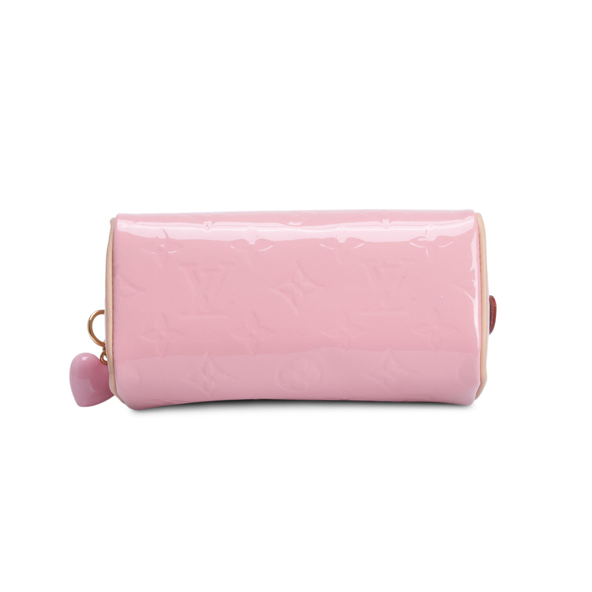 Louis Vuitton 2023 Pink Vernis Monogram Nano Speedy w/ Strap & Receipt