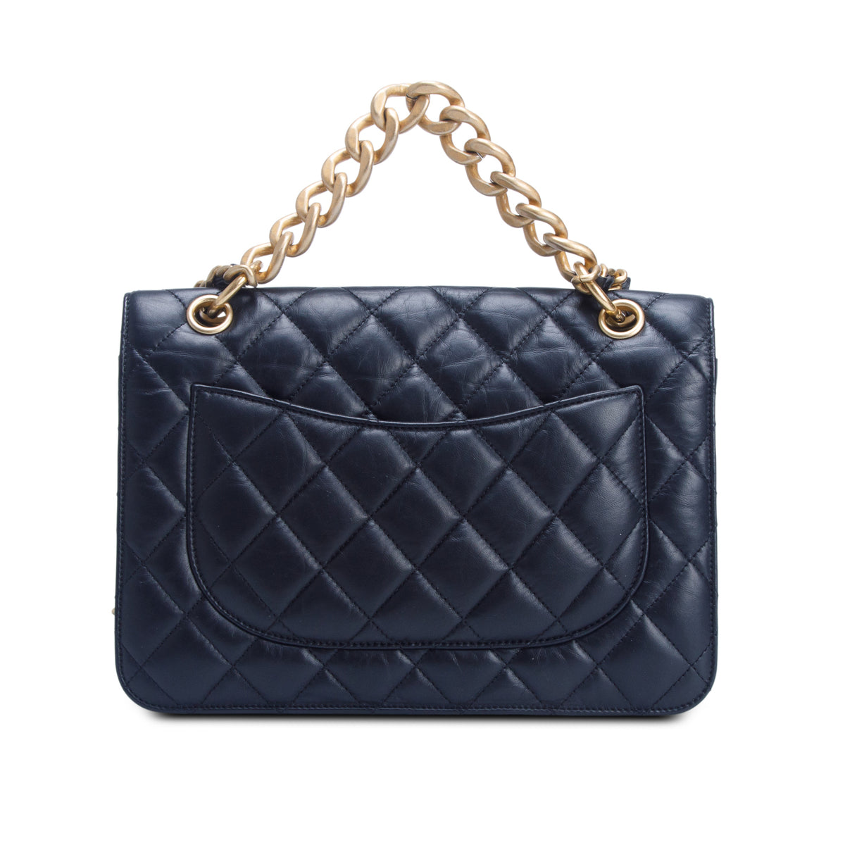 Chanel Black Calfskin Quilted Leather Large Double You CC Flap Bag