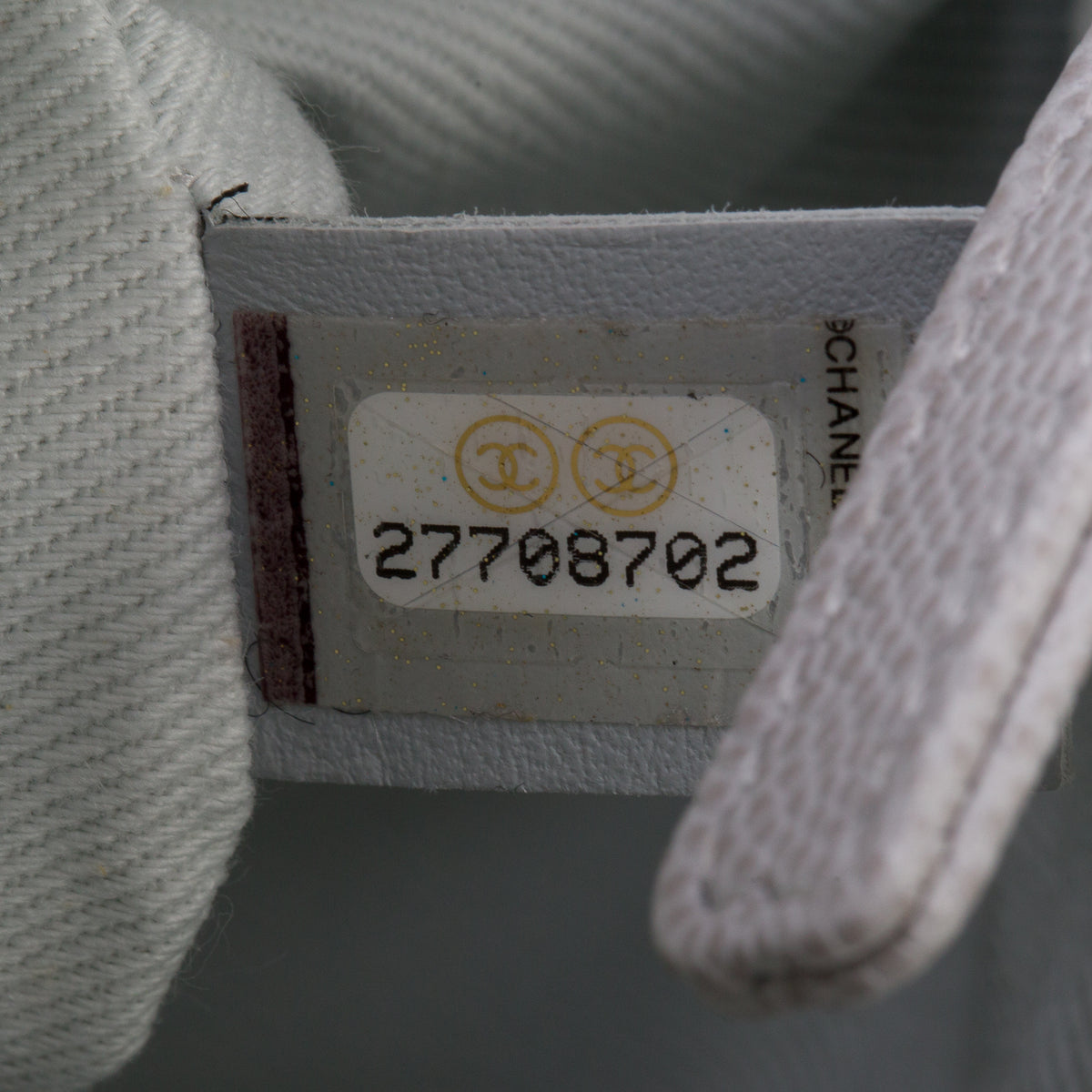 Chanel Light Grey Caviar Quilted Small Coco Handle Flap w/ Box, Authenticity Card & Strap