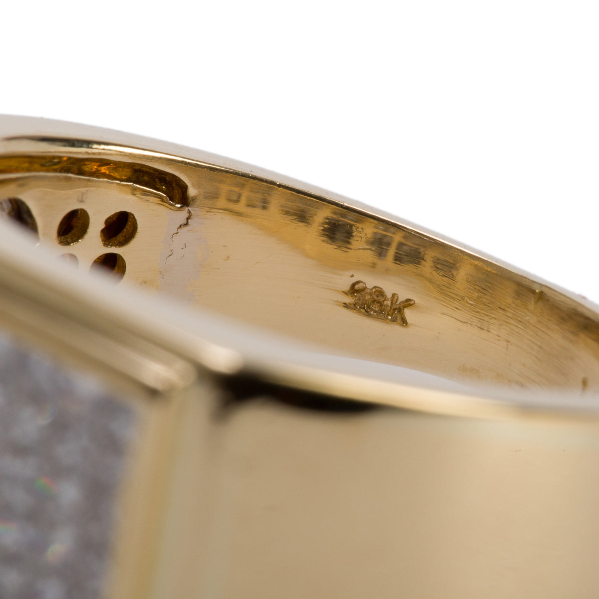 18k Yellow Gold 1.00 tcw. Diamond Cluster Ring, Size 9