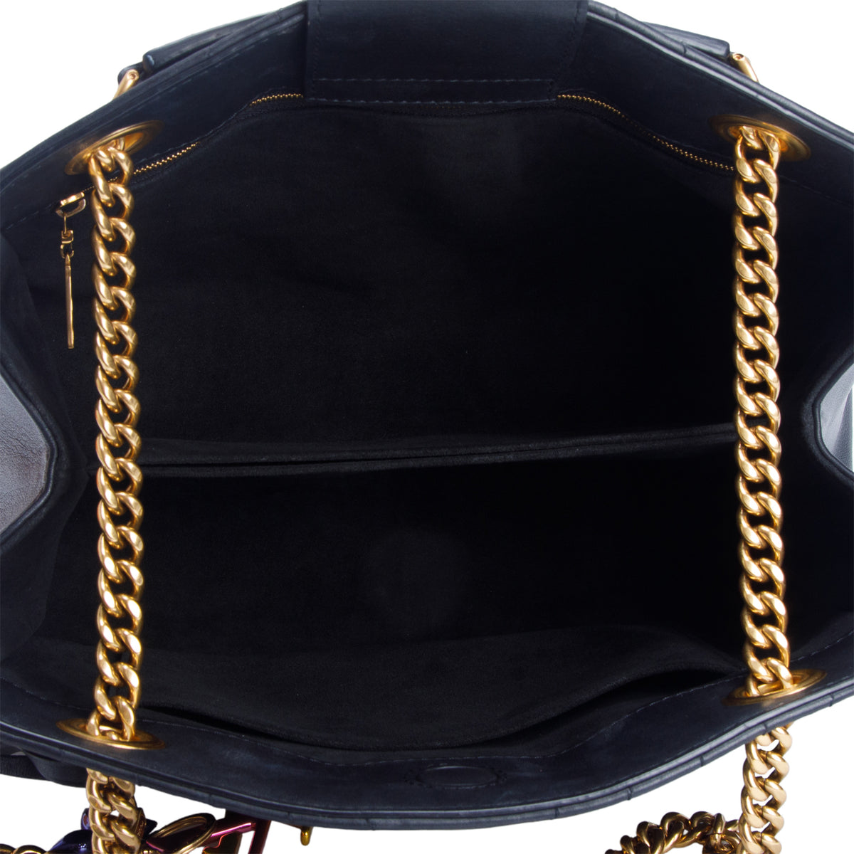 Louis Vuitton Black Calfskin Quilted New Wave Chain Tote w/ Box