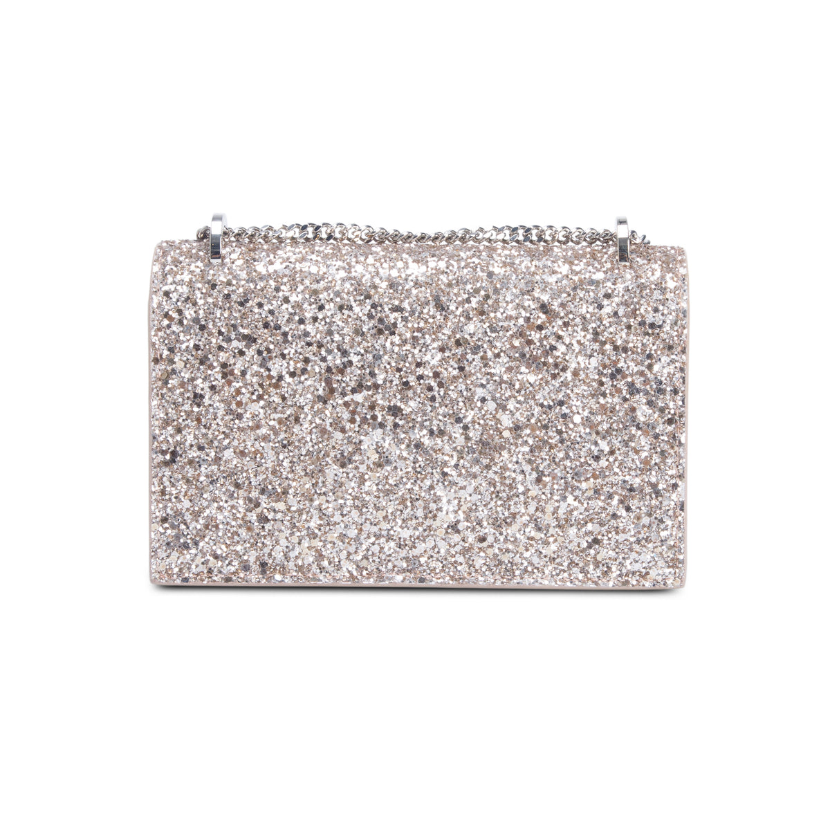 Jimmy Choo Gold Glitter Mini Finley Shoulder Bag w/ Box & Receipt