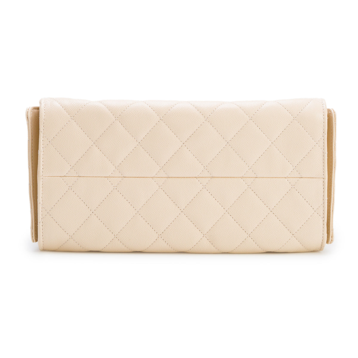 Chanel Beige Caviar Quilted Small Chanel 25 Handbag w/ Box