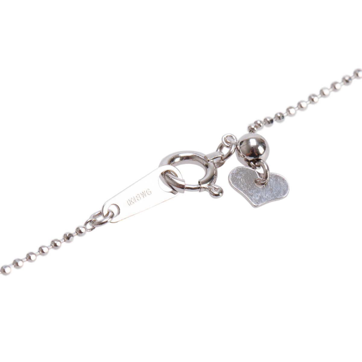 18k White Gold Diamond by the Yard Necklace