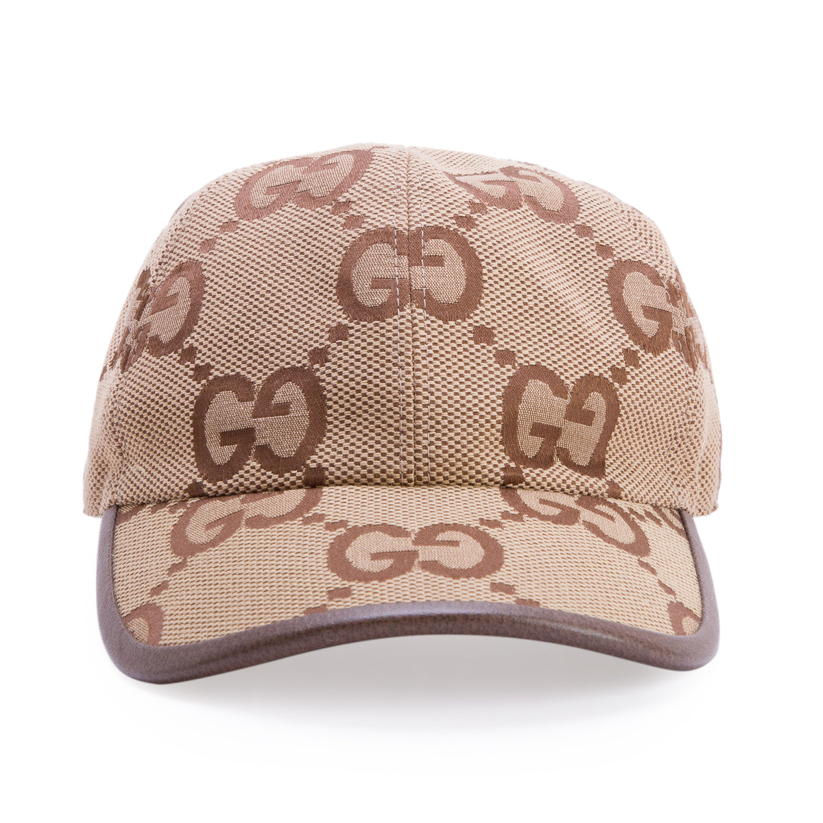 Gucci Brown Jumbo GG Monogram Canvas Baseball Hat, Size XL 59