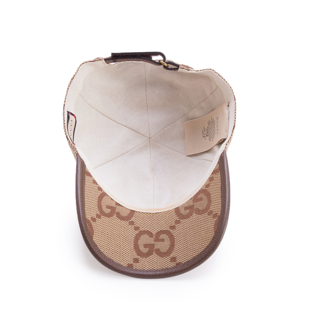 Gucci Brown Jumbo GG Monogram Canvas Baseball Hat, Size XL 59