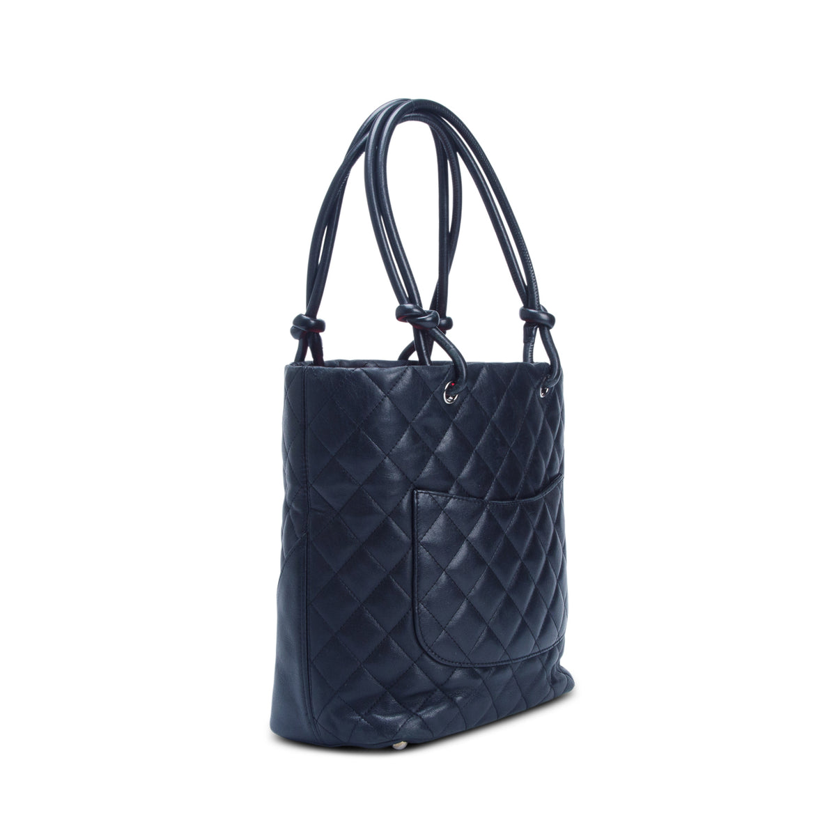 Chanel Black Calfskin Quilted Medium Cambon Tote w/ Authenticity Card