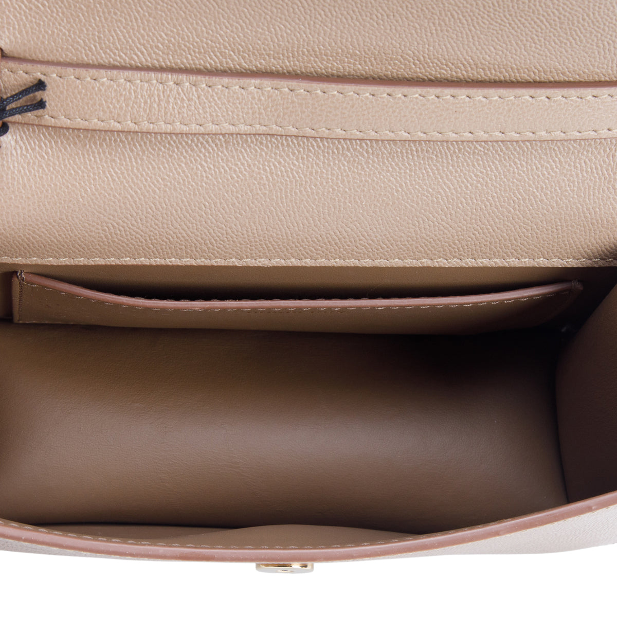 Burberry Brown House Check Grained Calfskin Small Madison Shoulder Bag w/ Box