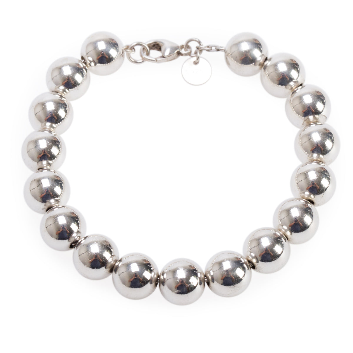 Tiffany & Co. Sterling Silver 10 MM HardWear Ball Bracelet