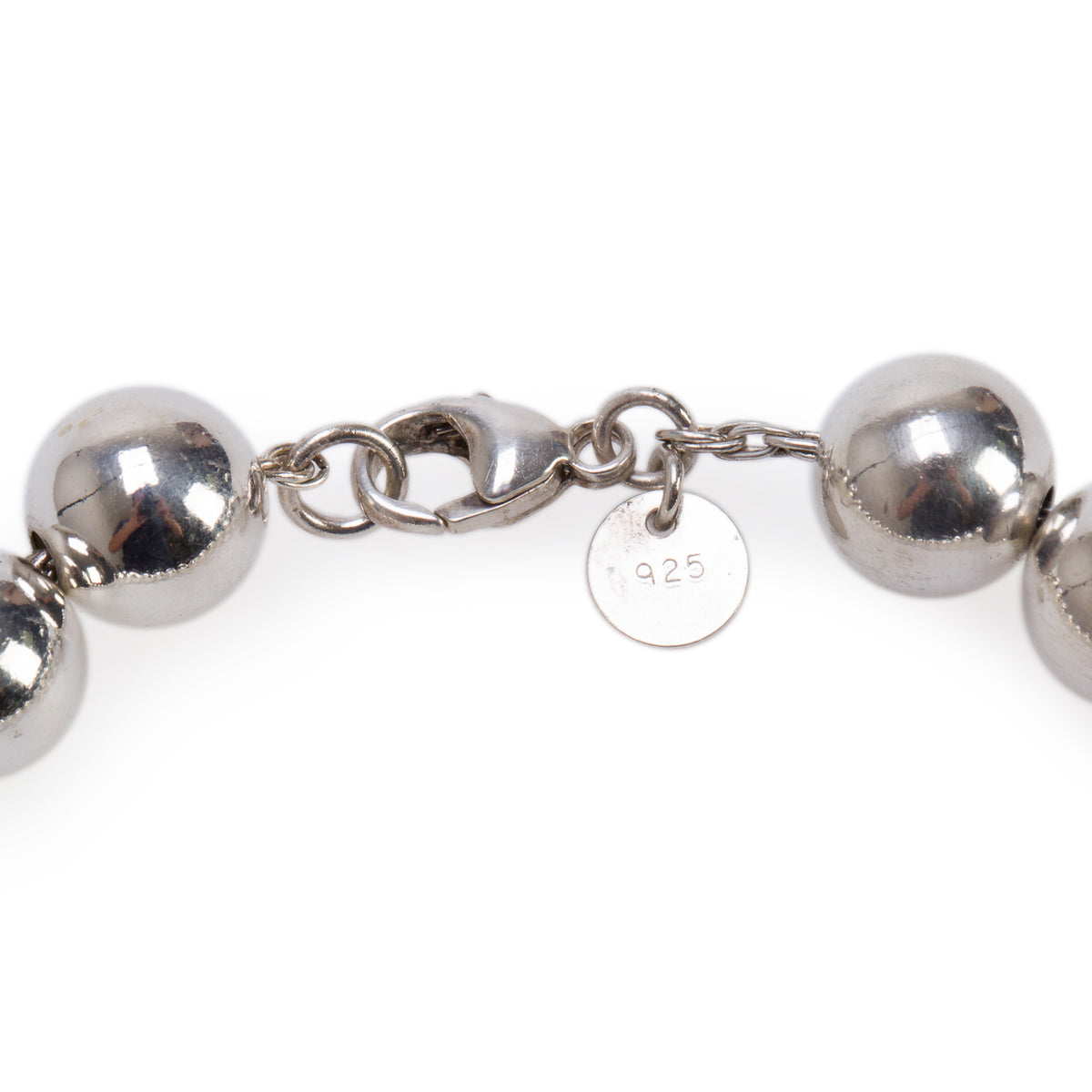 Tiffany & Co. Sterling Silver 10 MM HardWear Ball Bracelet