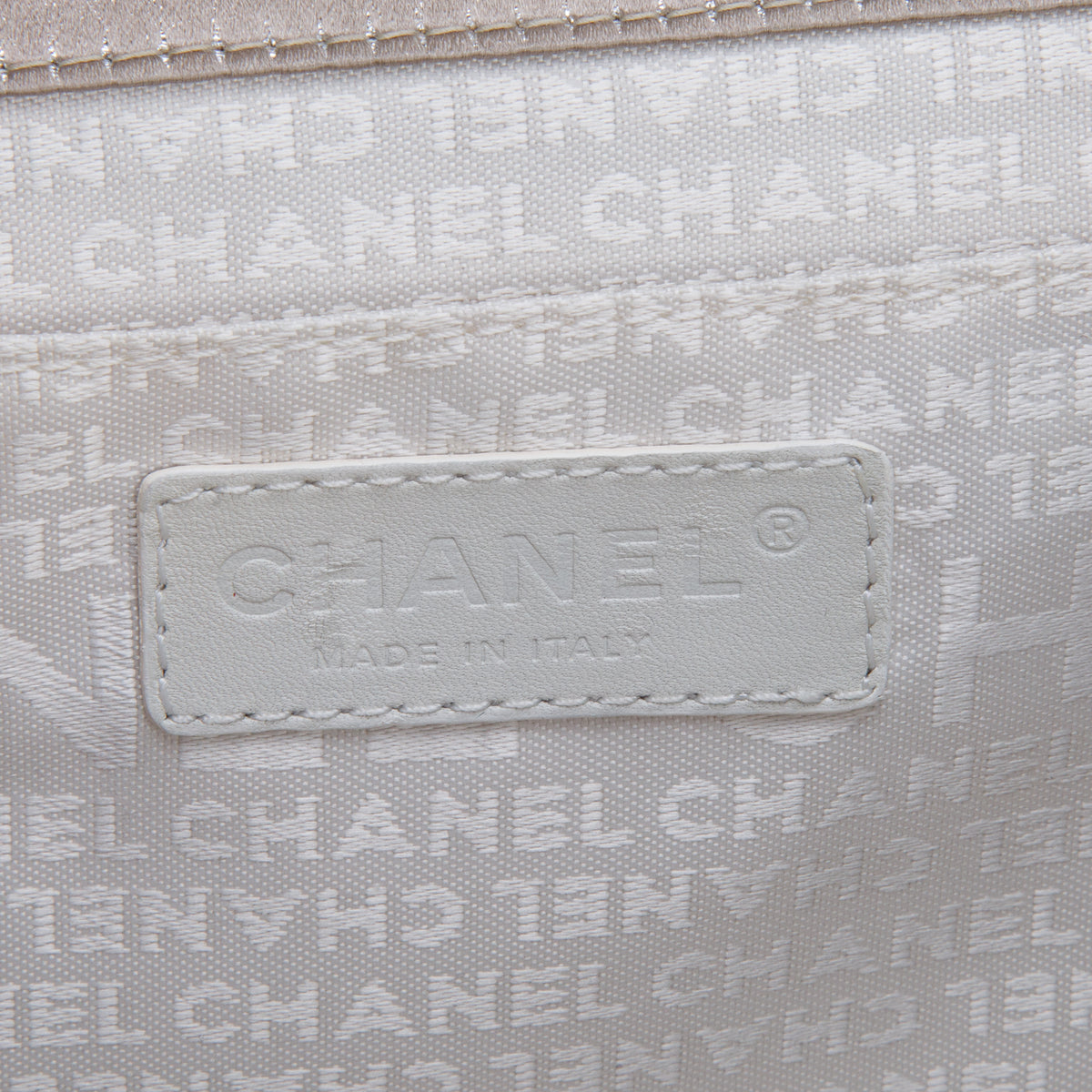 Chanel Gold Satin Double Pocket Handle Bag w/ Authenticity Card