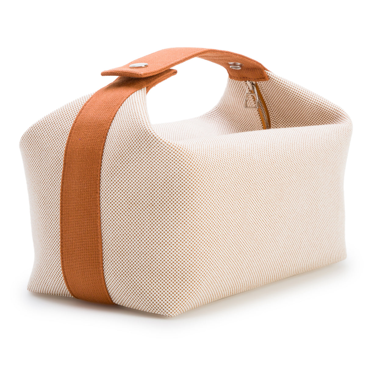 Hermes Biscuit Canvas Large Bride-A-Brac Cabriole Case