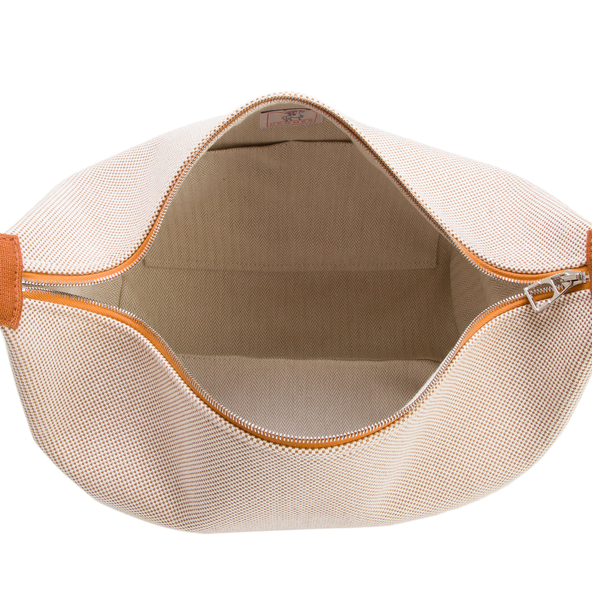 Hermes Biscuit Canvas Large Bride-A-Brac Cabriole Case