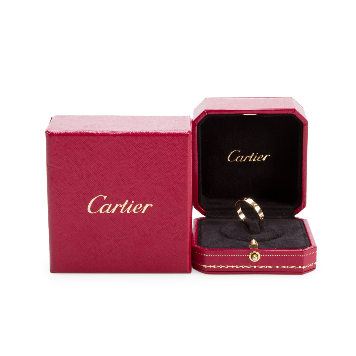 Cartier 18k Yellow Gold 3.6 mm Love Wedding Band Ring, Small Model Size 58 8.25 w/ Box & Receipt