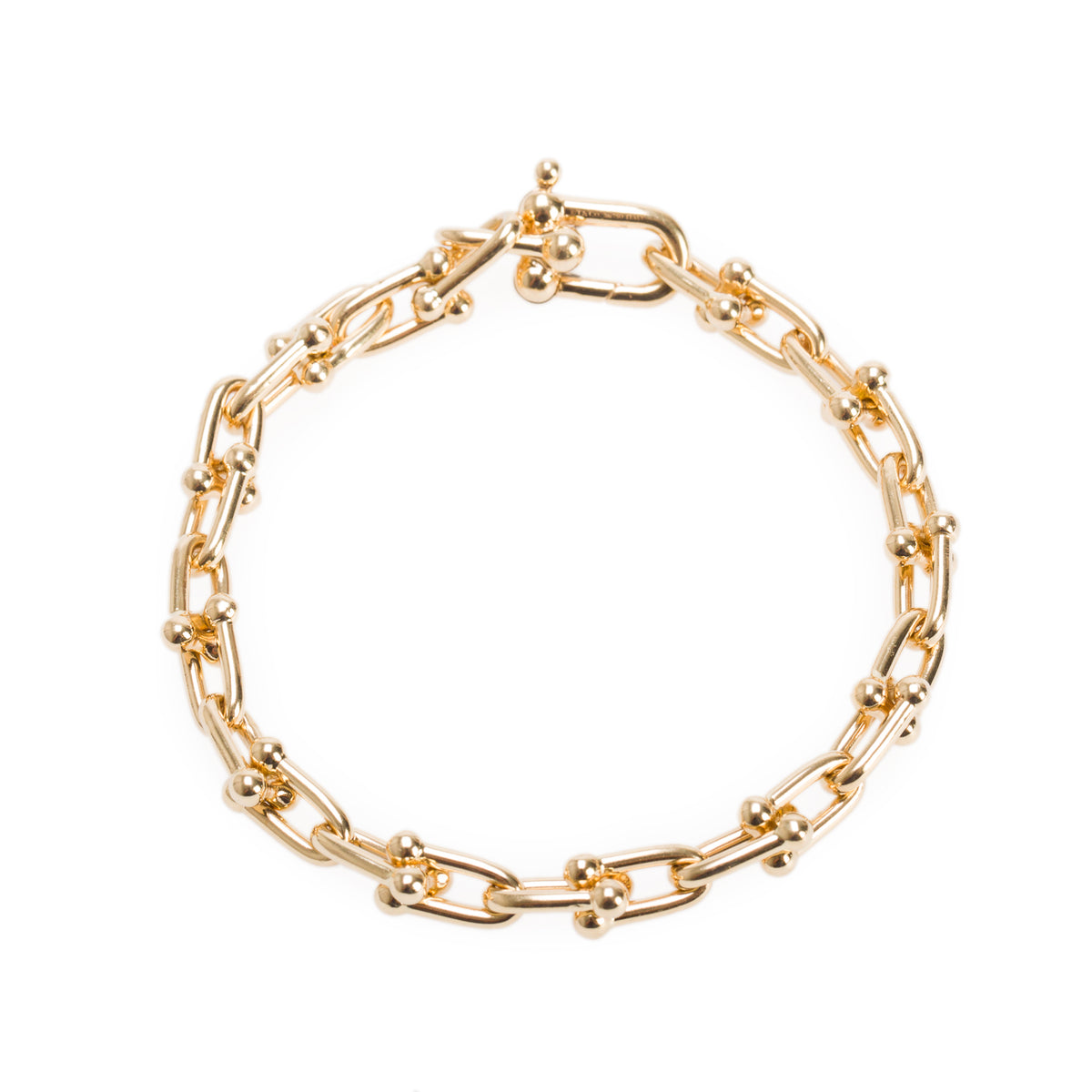 Tiffany & Co. 18k Yellow Gold HardWear Small Link Bracelet w/ Box