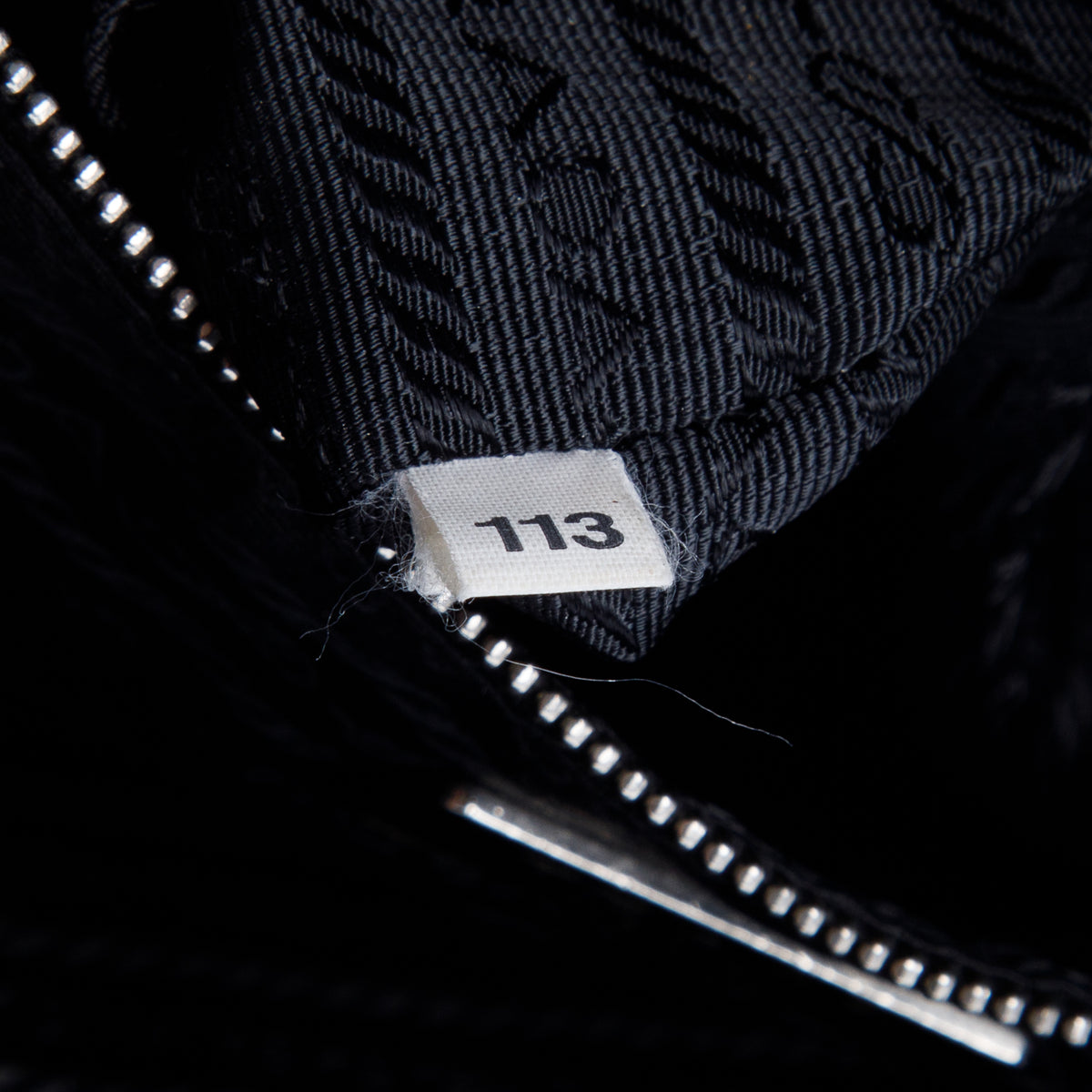 Prada Black Cinghiale Leather Triangle Tote