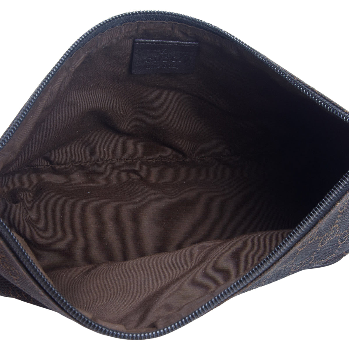 Gucci Black GG Canvas Boat Pochette