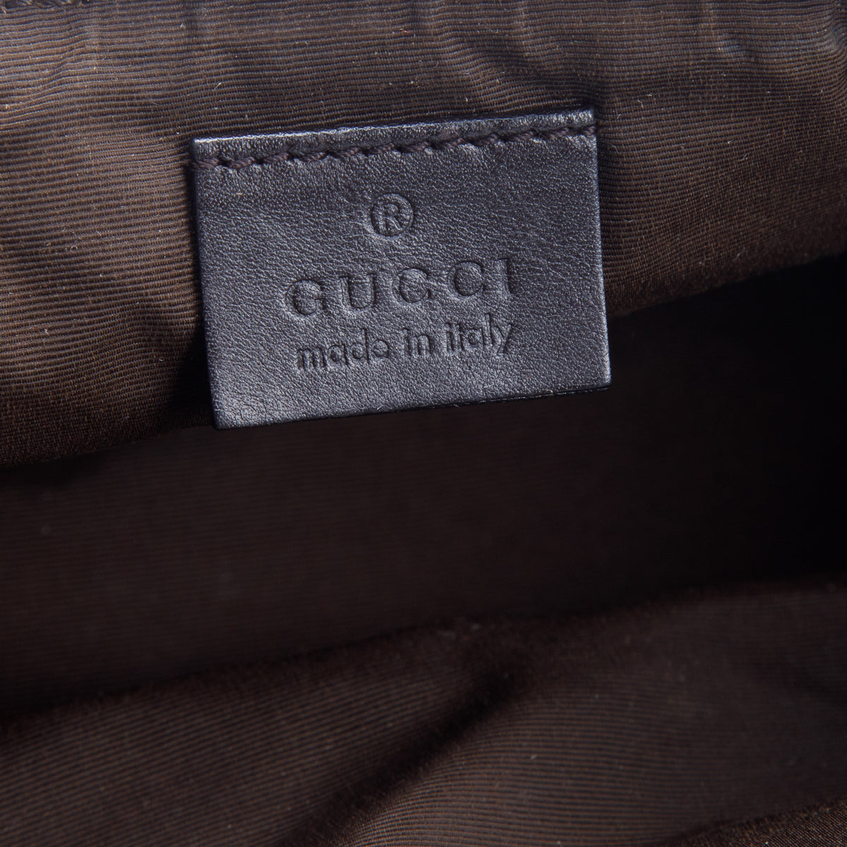 Gucci Black GG Canvas Boat Pochette