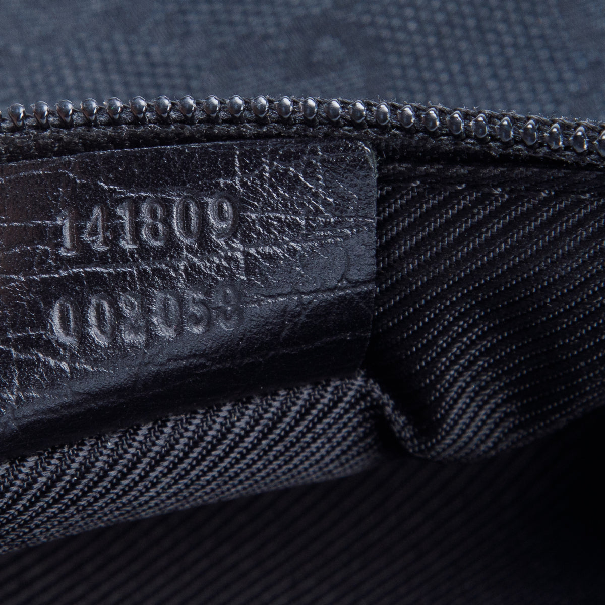 Gucci Black GG Canvas Boat Pochette