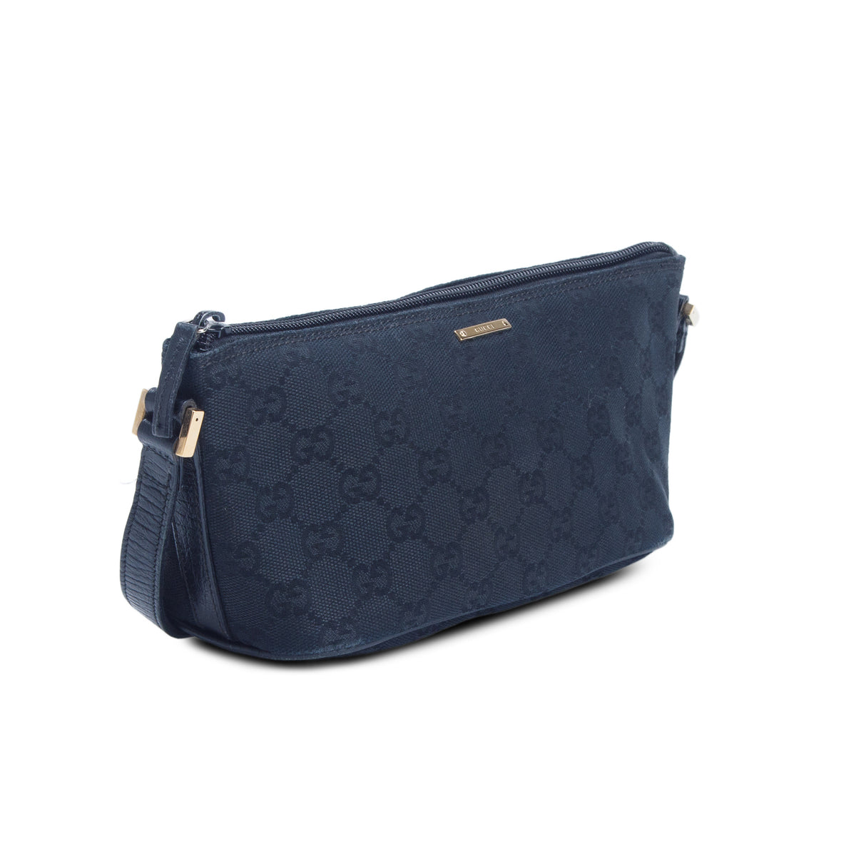 Gucci Black GG Canvas Boat Pochette