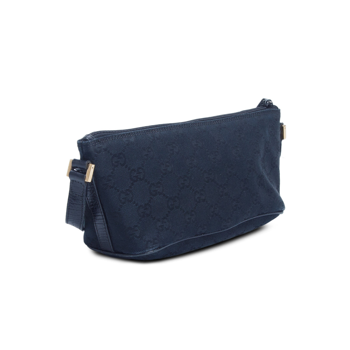 Gucci Black GG Canvas Boat Pochette
