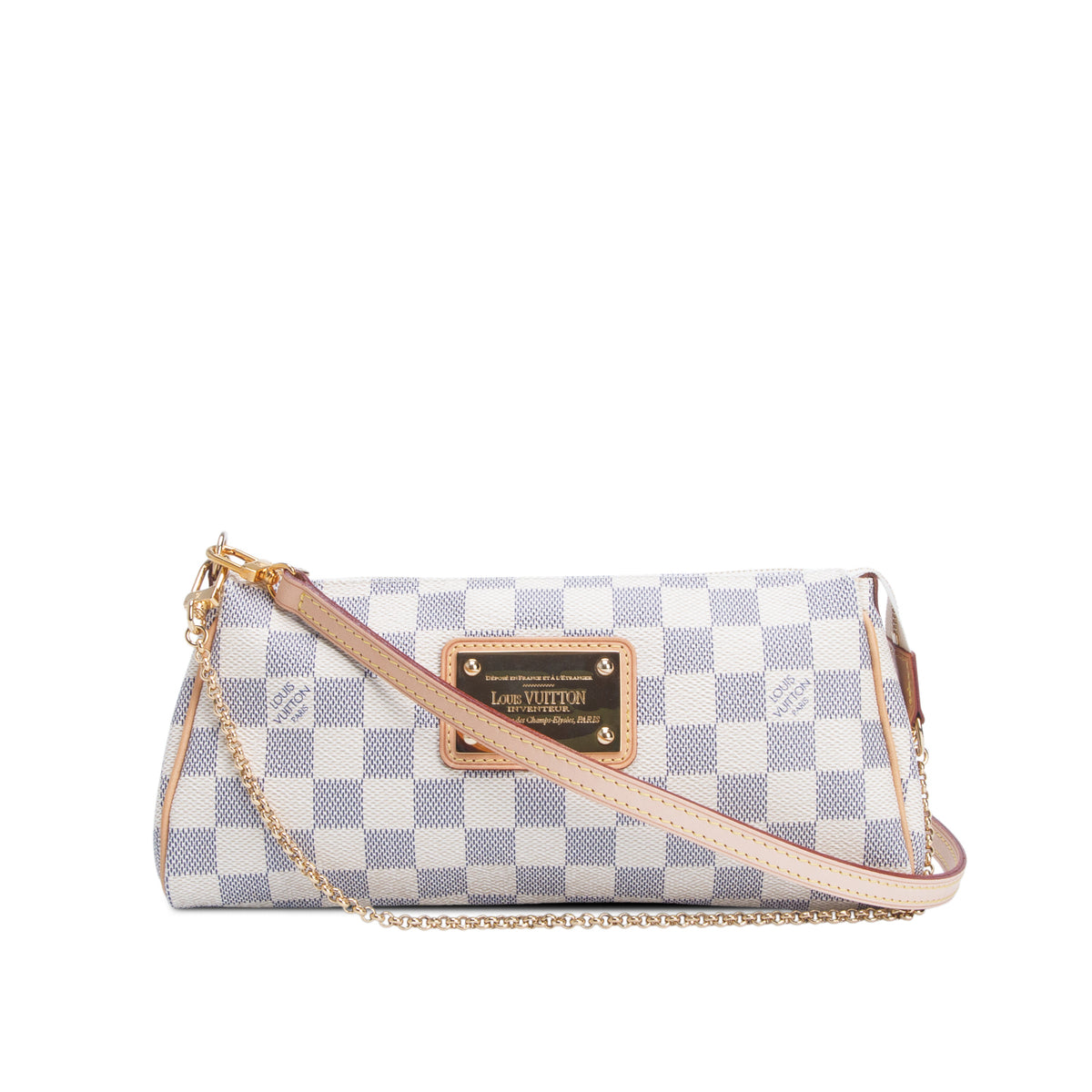 Louis Vuitton Damier Azur Eva Clutch w/ Straps
