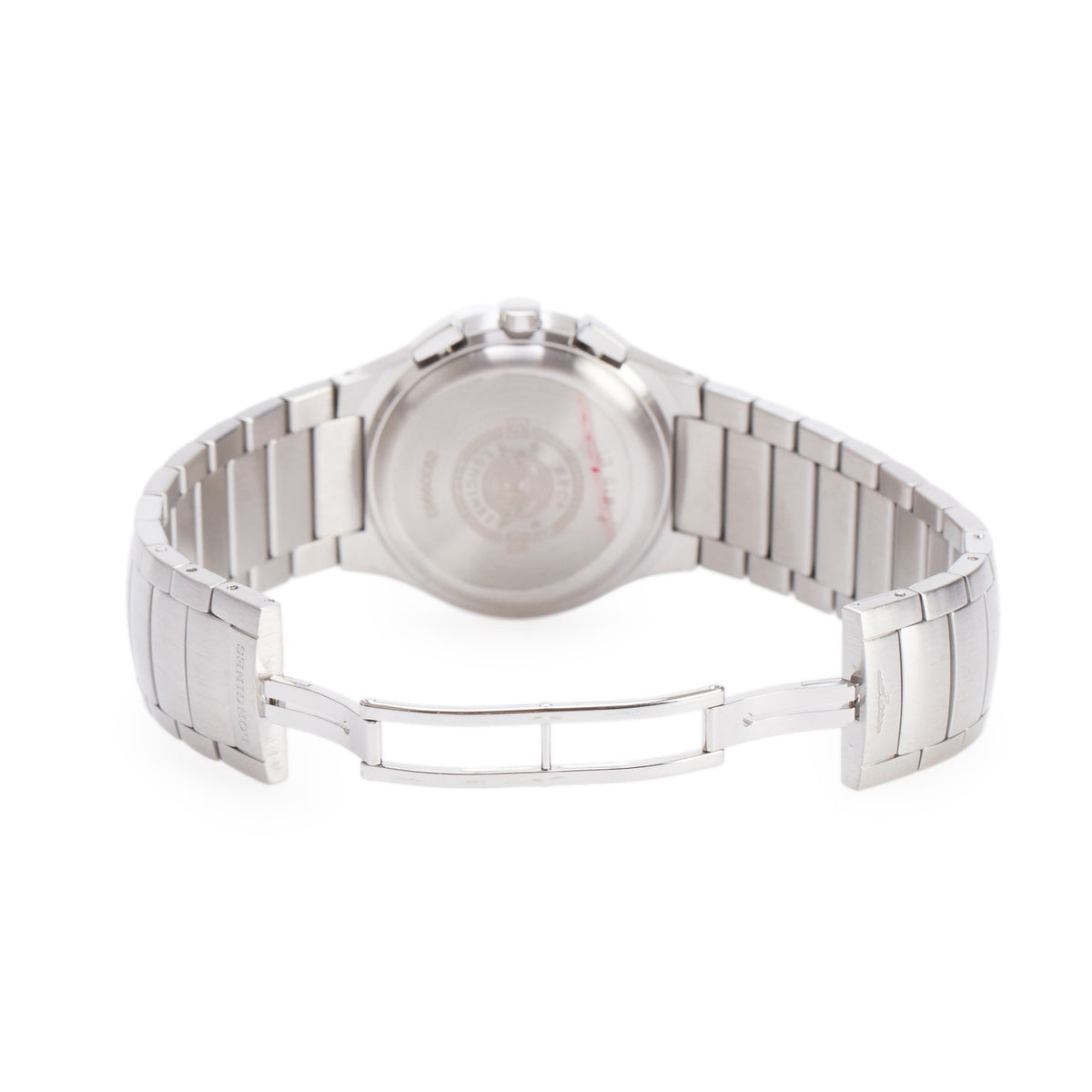Longines Stainless Steel Oposition 38 MM Chronograph Quartz Watch White Dial w/ Box & Papers