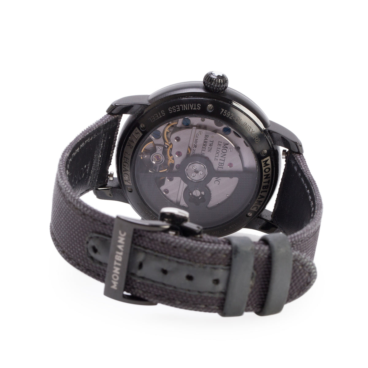 Montblanc Limited Edtion-500 Pieces Black DLC Coated Stainless Steel Star Legacy Nicolas Rieussec 43 MM Chronograph Automatic Watch Black Dial  7592 w/ Case