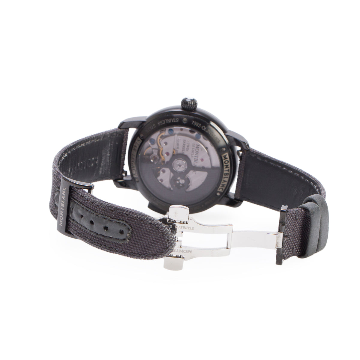 Montblanc Limited Edtion-500 Pieces Black DLC Coated Stainless Steel Star Legacy Nicolas Rieussec 43 MM Chronograph Automatic Watch Black Dial  7592 w/ Case