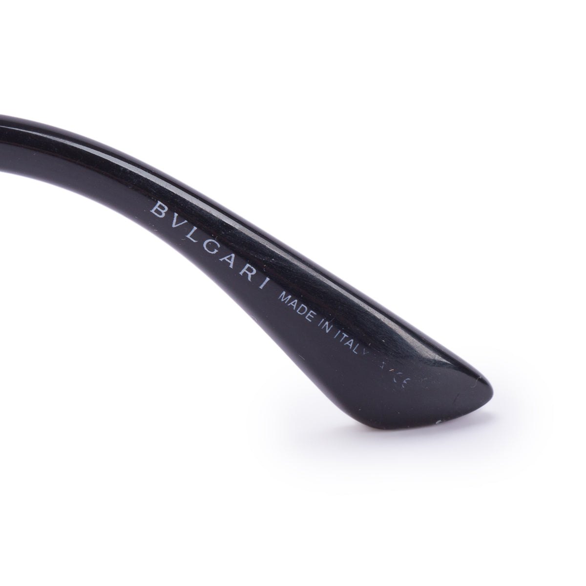Bvlgari 6039-B Black Acetate Crystal Jewel Rimless Shield Sunglasses w/ Box & case
