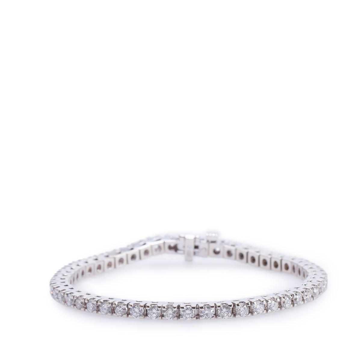 14k White Gold 4.50 tcw. Diamond Tennis Bracelet