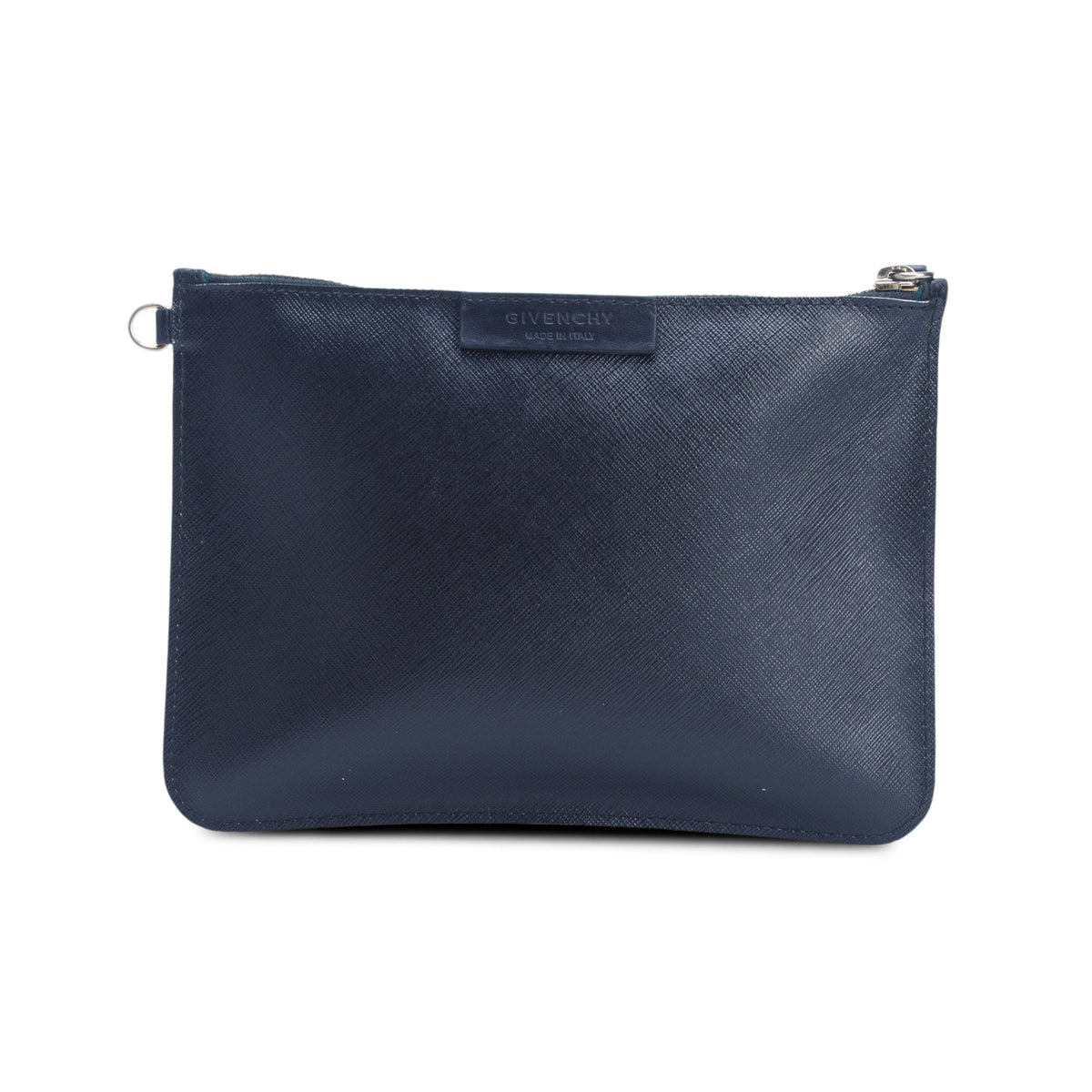 Givenchy Black Textured Coated Canvas Rottweiler Print Medium Cosmetic Pouch
