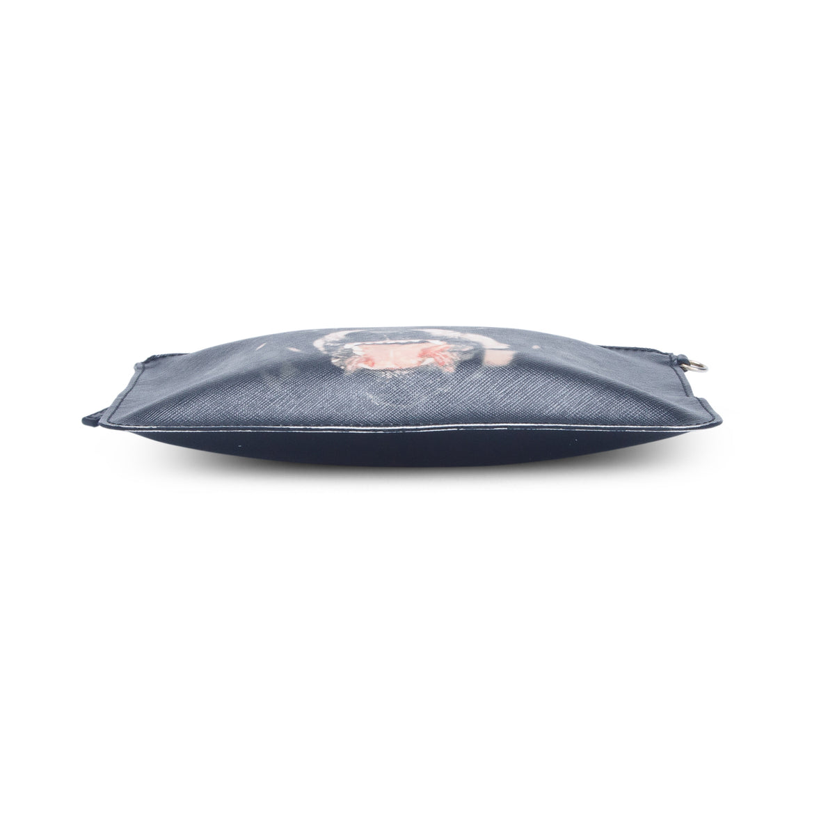 Givenchy Black Textured Coated Canvas Rottweiler Print Medium Cosmetic Pouch