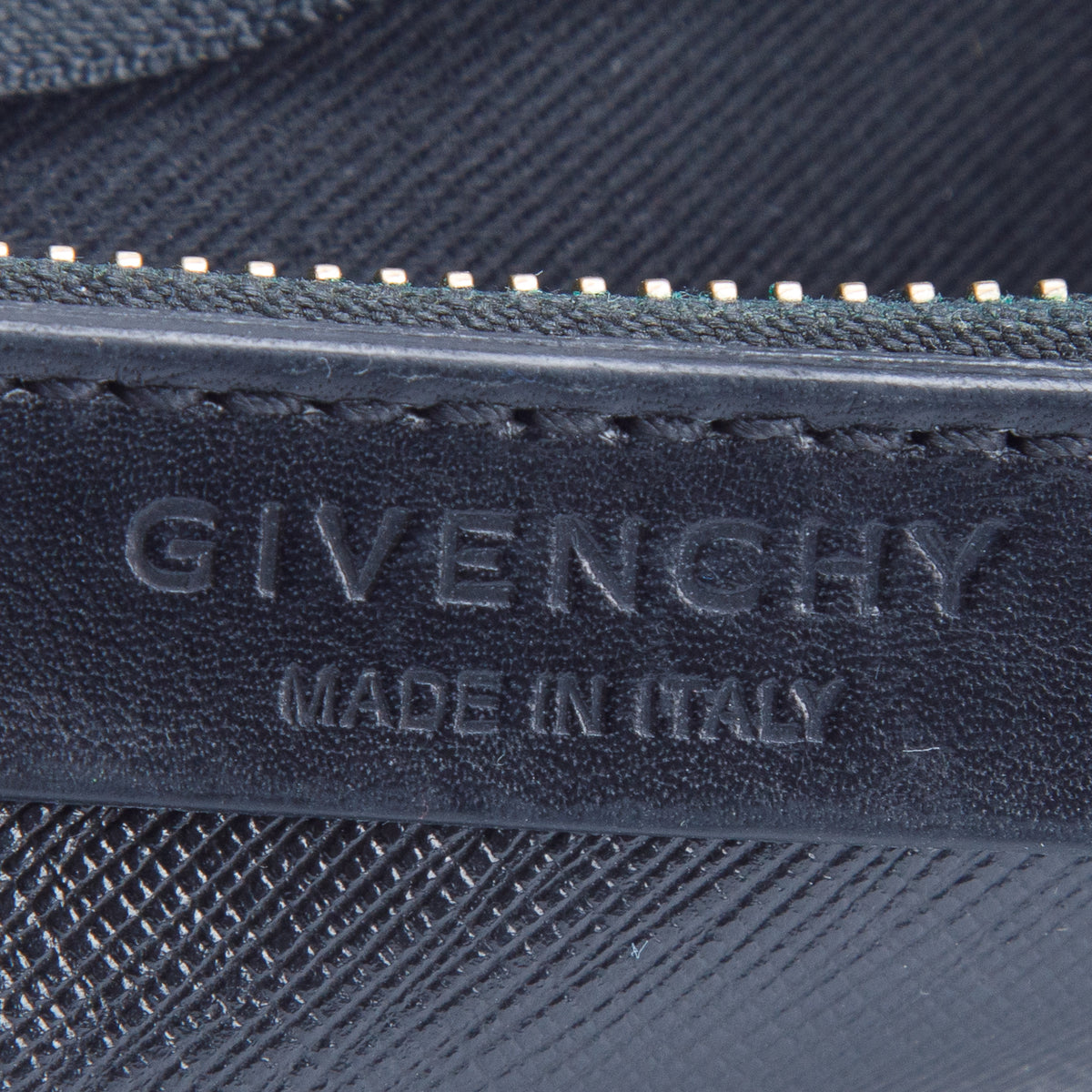 Givenchy Black Textured Coated Canvas Rottweiler Print Medium Cosmetic Pouch