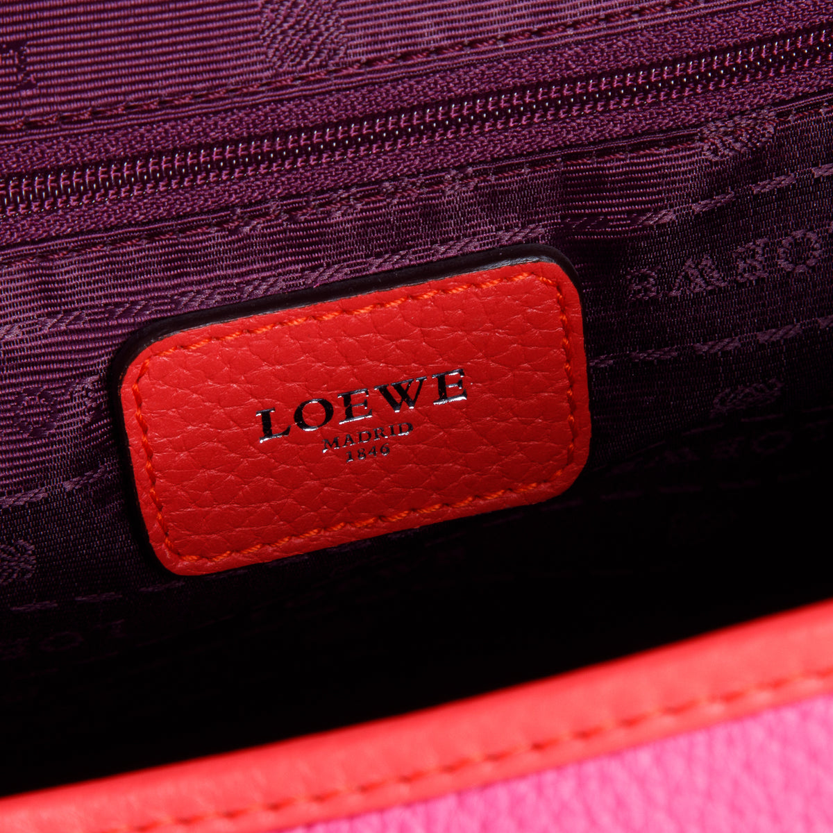 Loewe Pink Grained Calfskin Alamo 28 w/ Strap