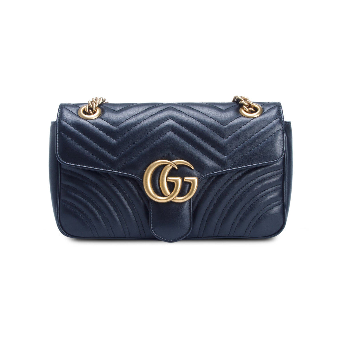 Gucci Black GG Marmont Matelasse Medium Shoulder Bag