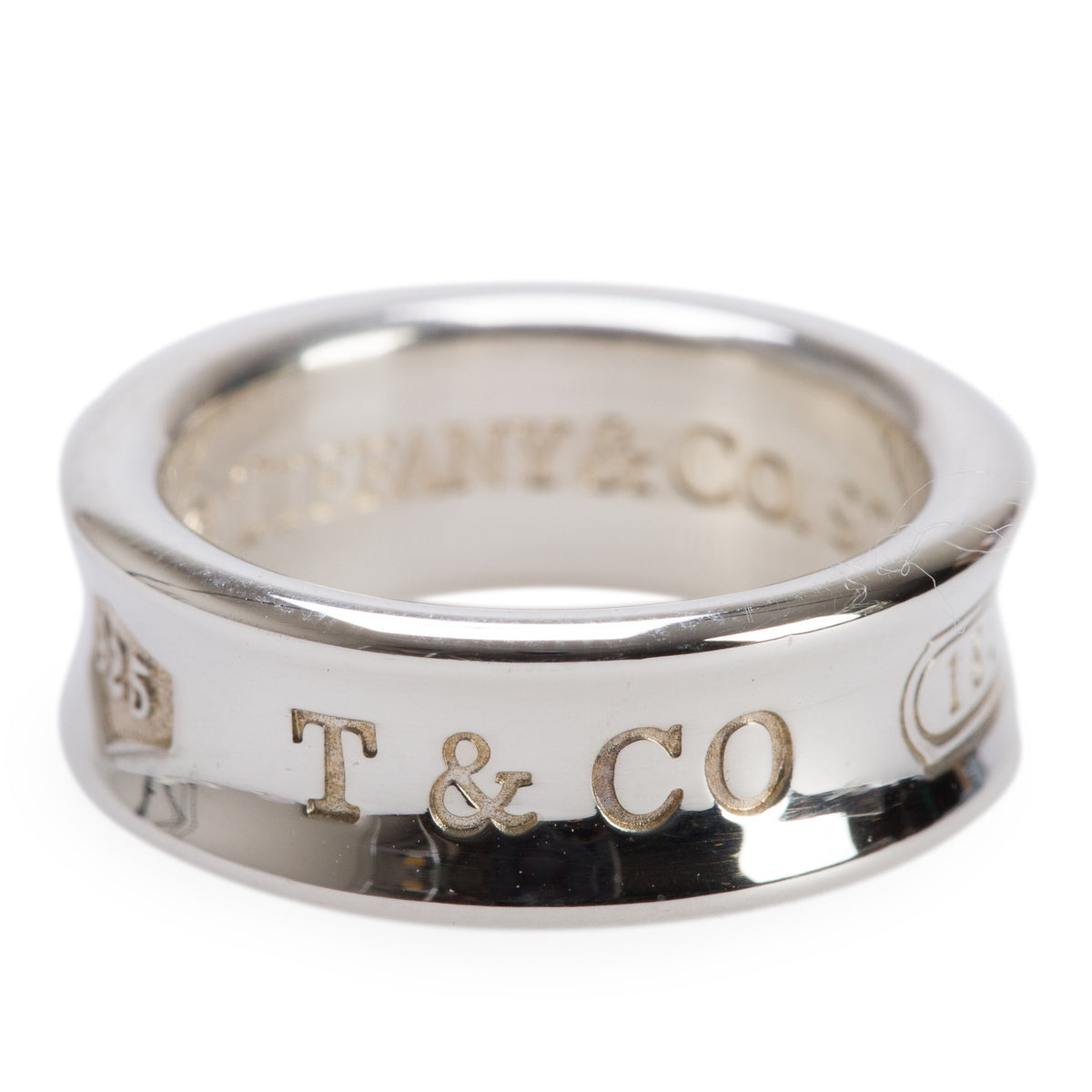 Tiffany & Co. Sterling Silver Medium 1837 Ring, Size 5