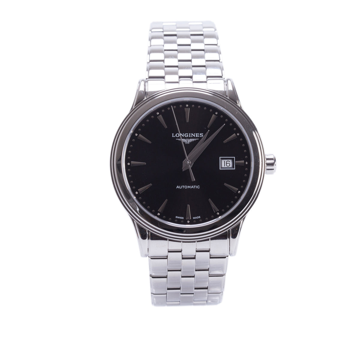 Longines 2026 Stainless Steel Flagship Classic 40 MM Automatic Watch Black Dial w/ Box & Papers