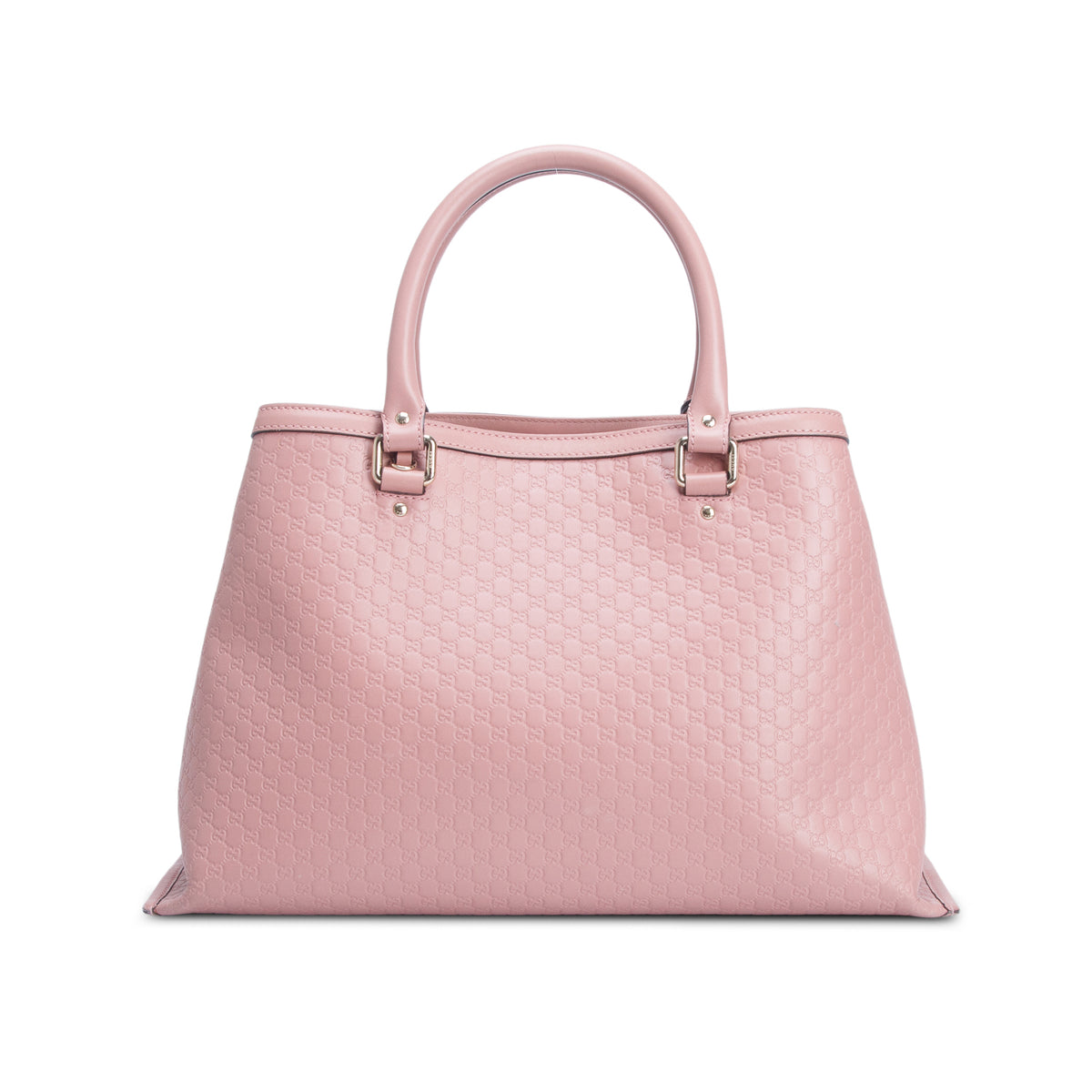 Gucci Pink Soft Signature Leather Large Tote w/ Strap