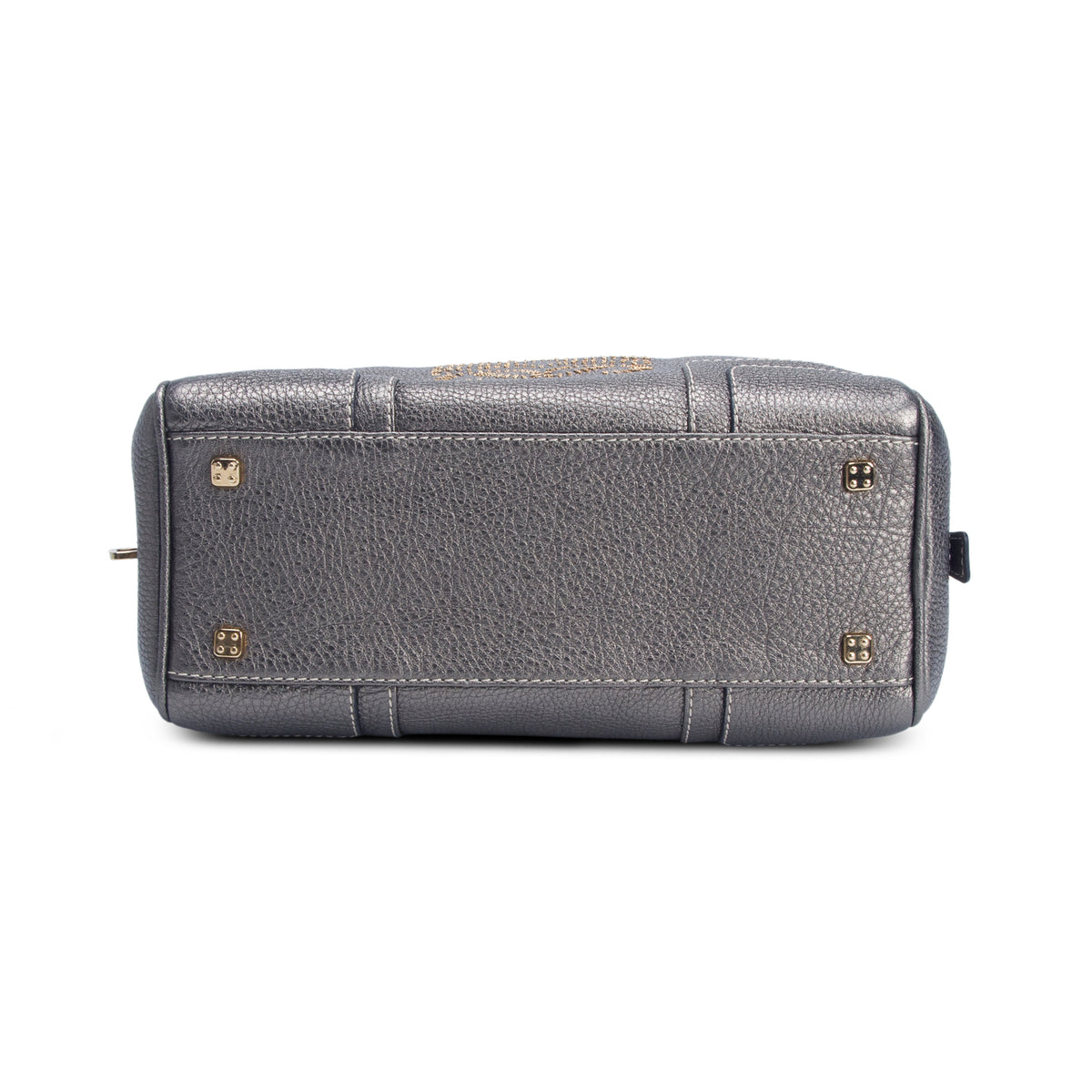 Loewe Metallic Silber Grained Calfskin Amazona 28