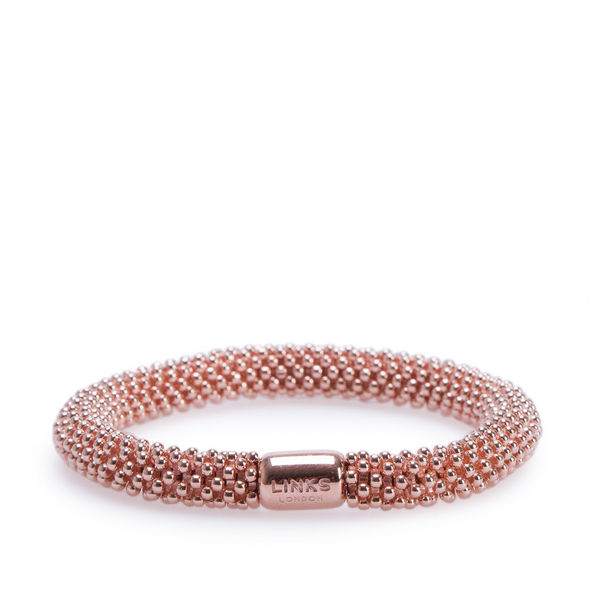 Links of London Rose Gold Vermeil Sterling Silver Effervescence Bracelet w/ Box
