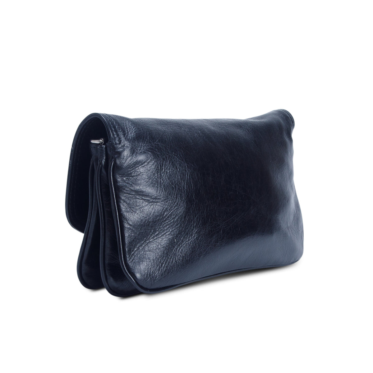 Balenciaga Black Calfskin Medium BB Soft Flap Bag w/ Straps