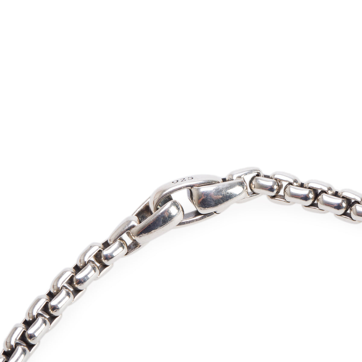 David Yurman Sterling Silver Black Diamond Waves Dagger 5 MM Bracelet w/ Box