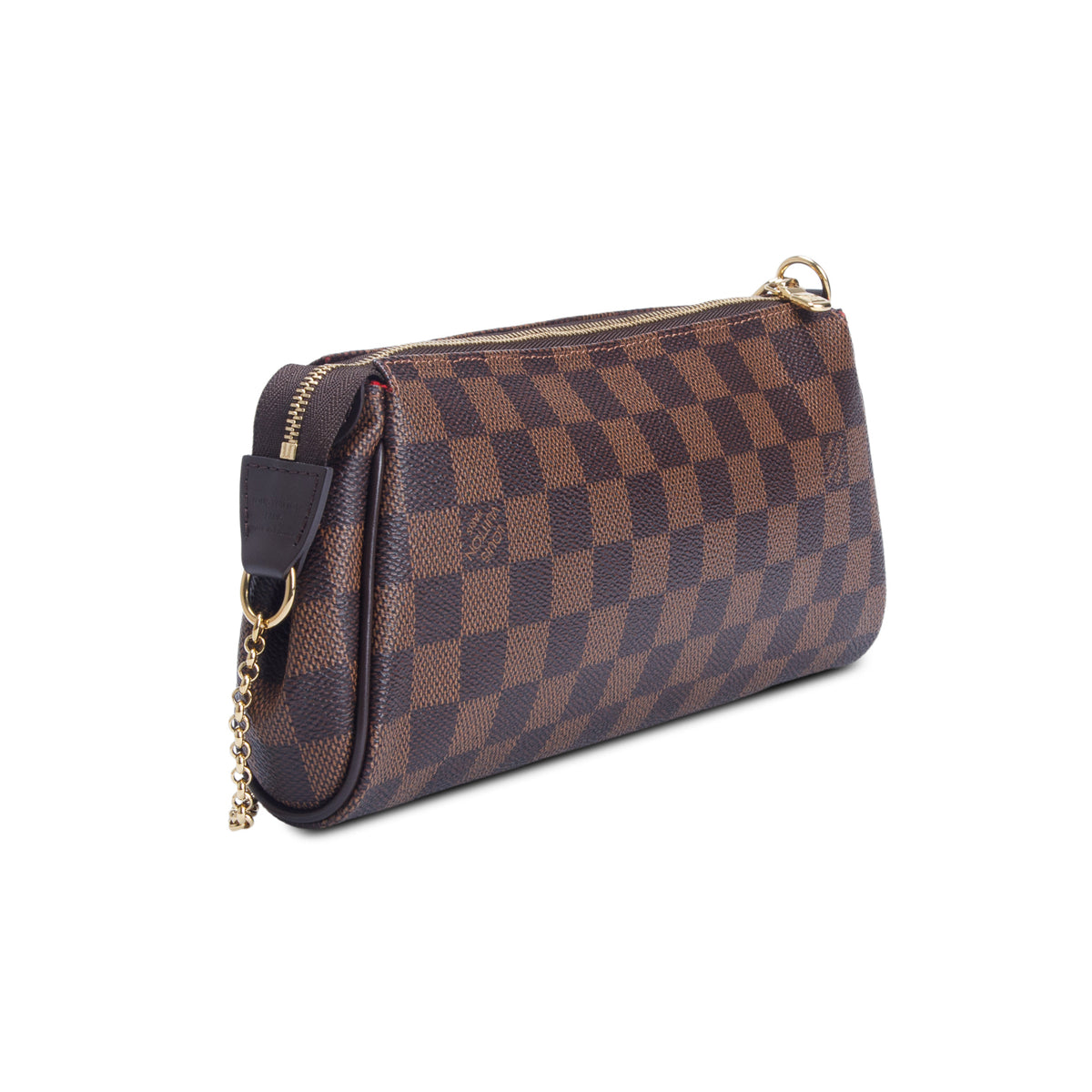 Louis Vuitton Damier Ebene Eva Clutch w/ Box & Straps