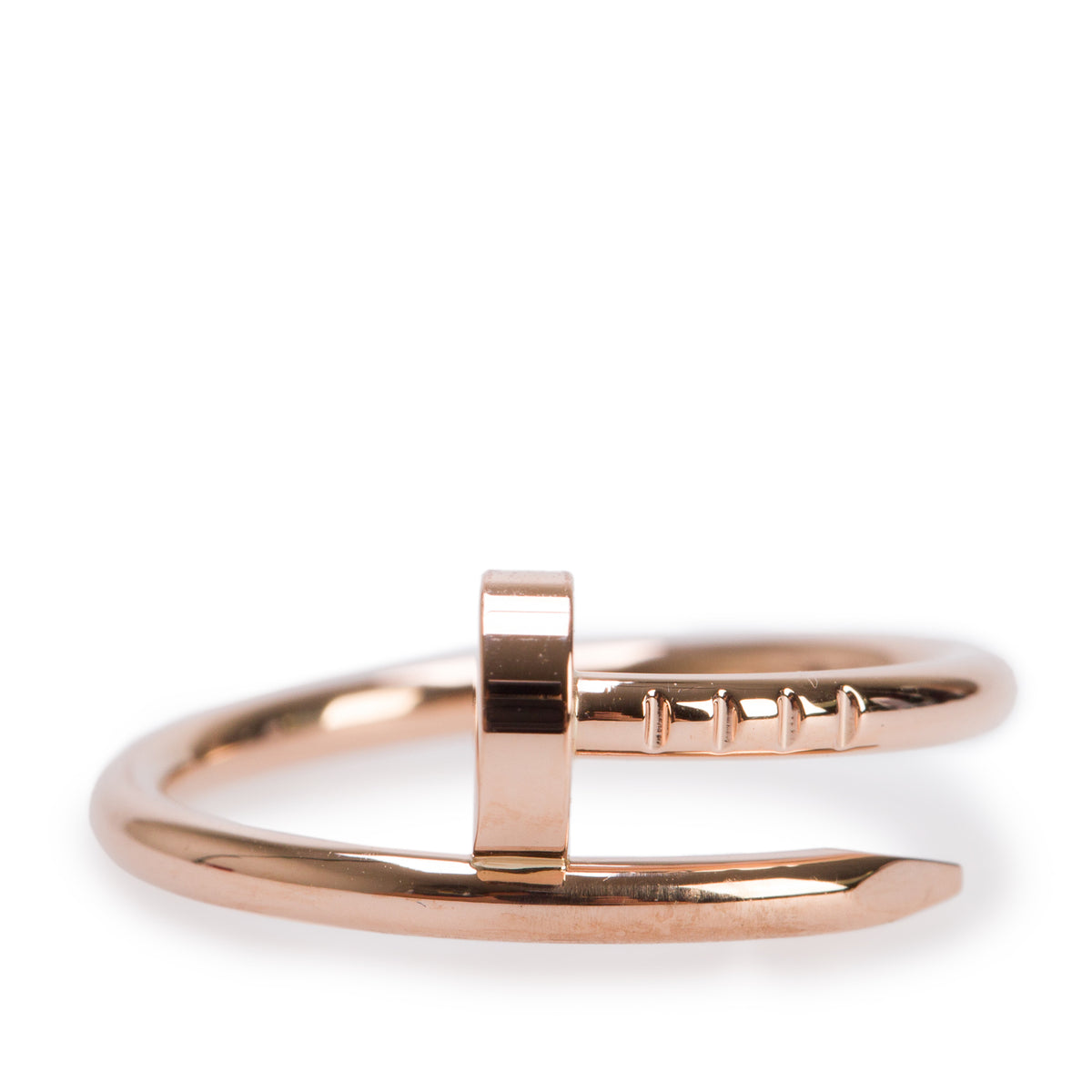 Cartier 2024 18k Rose Gold Juste Un Clou Ring, Small Model, Size 49 4.25 w/ Box & Certificate