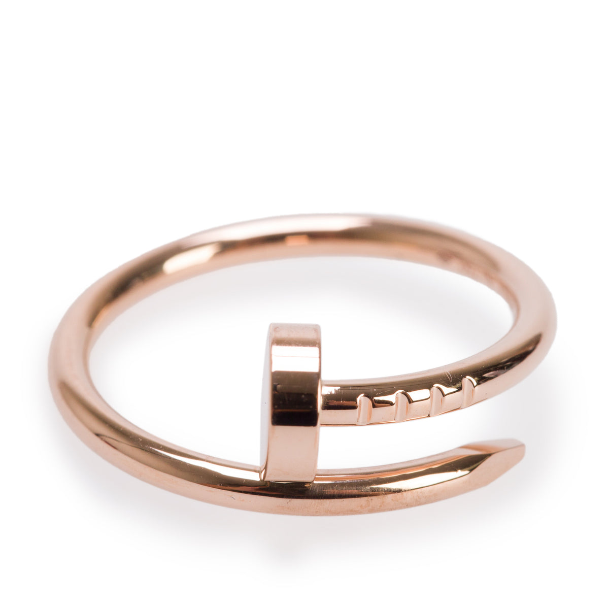 Cartier 2024 18k Rose Gold Juste Un Clou Ring, Small Model, Size 49 4.25 w/ Box & Certificate