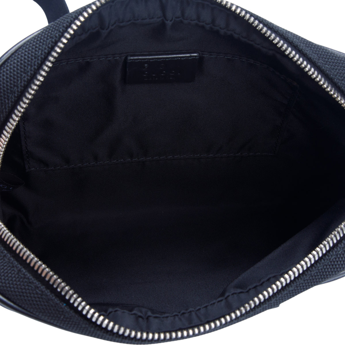 Gucci Black Techno Canvas Web Waist Bag